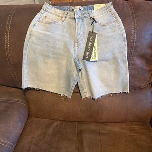 Madden Girl Denim High Waist Shorts